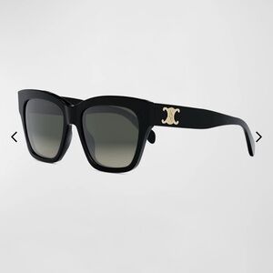 Celine Black Sunglasses with Gold Logo